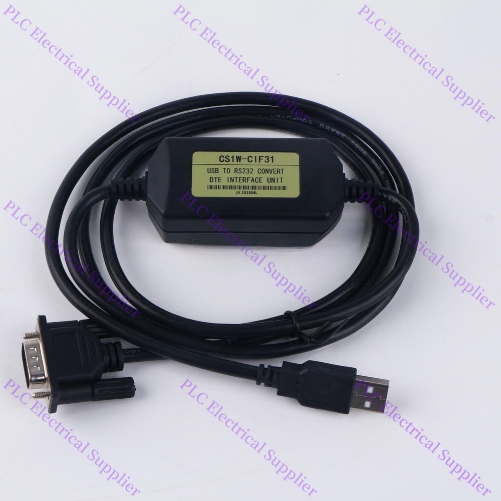 Programming Cable USB To RS232 Conversion for Omron CS1WCIF31 PLC Fast Shipping