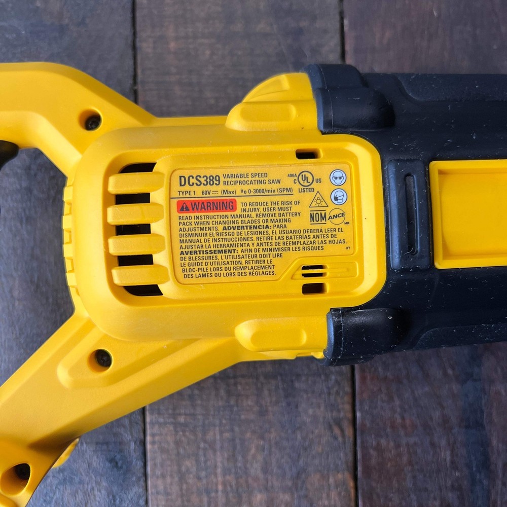 DeWalt DCS389 60V MAX Reciprocating Saw Tool Only