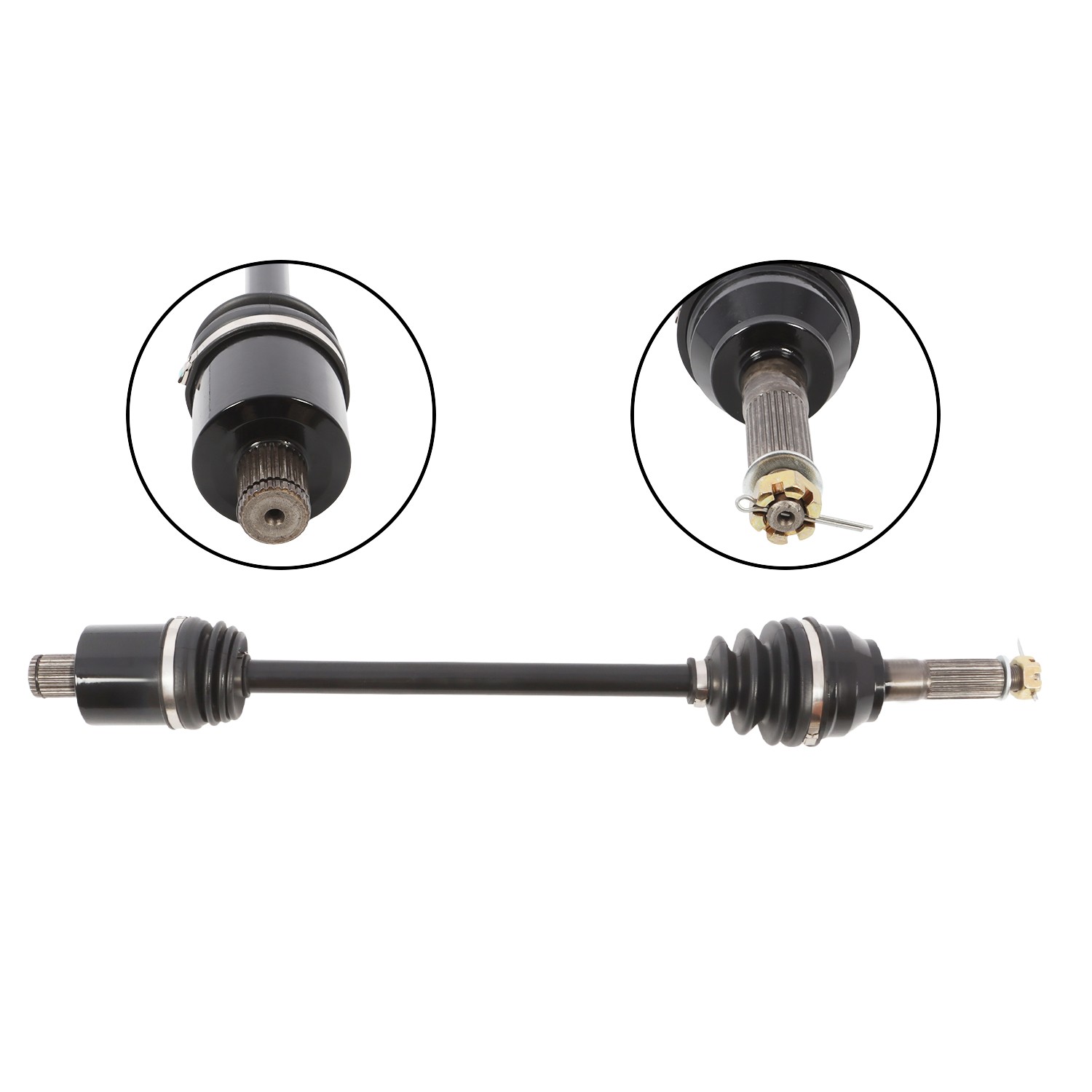 Pair Rear CV Axle For Polaris Ranger & Ranger Crew XP 900 XP 1000 XP 570 13-17