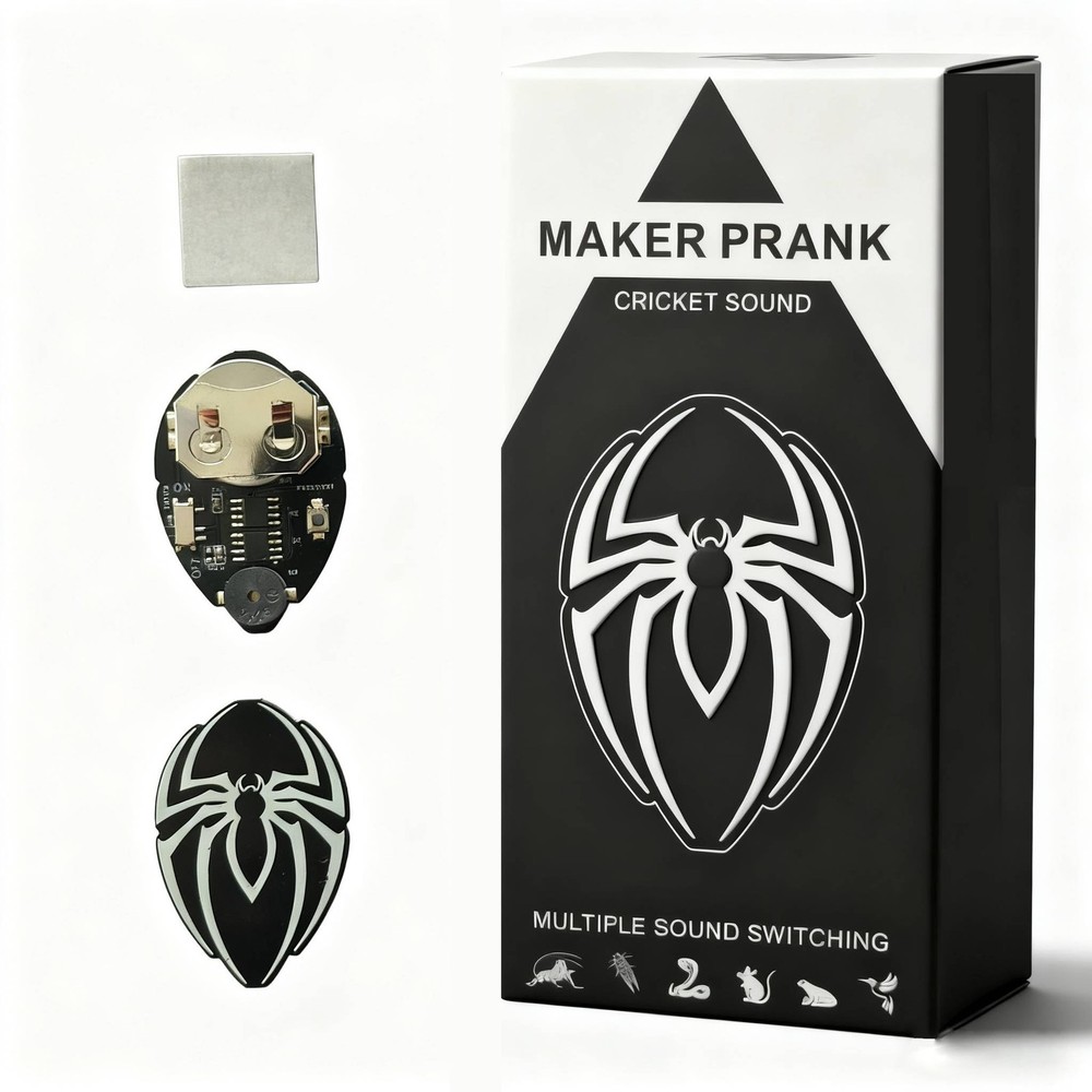 Culimery Cricket Noise Maker Prank - Hidden 3 PC, Black