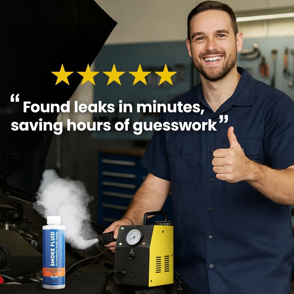 Smoke Fluid Solution for Automotive Machine Testing - Made in USA -...