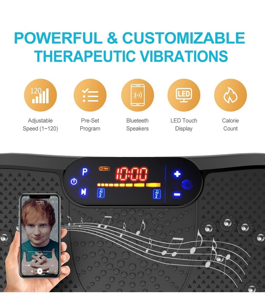 AXV Vibration Plate Fitness Platform Exercise Machine Vibrating