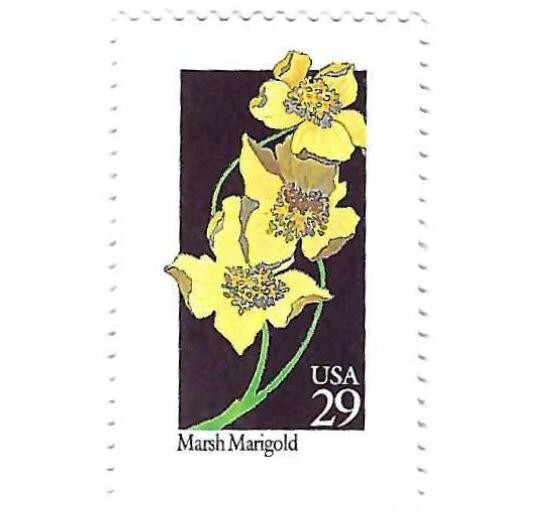 STAMP US SCOTT 2658 "Wild Flowers Marsh Marigold" 29 CENT 1992 MNH