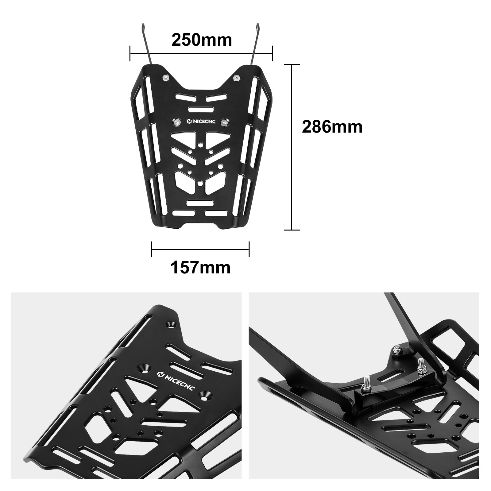 CNC Rear Luggage Rack Bracket Kit For Suzuki DR-Z400SM DRZ400S 400SM 2000-2025