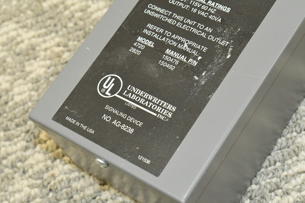 Silent Knight 4165 Transformer Enclosure - Empty Box Unit