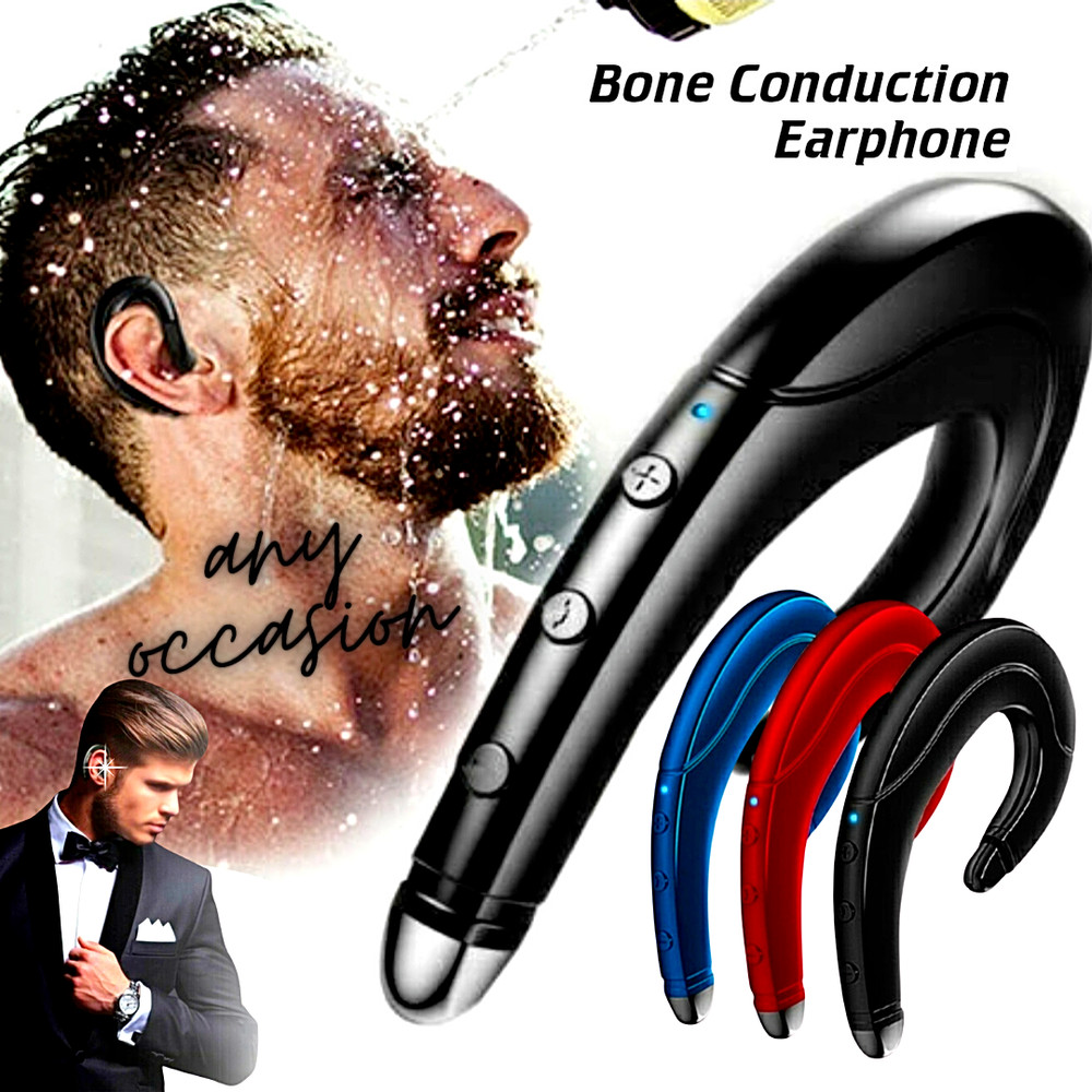 Ear hook wireless bluetooth headphones Microphone, Noise Cancelling, Painless