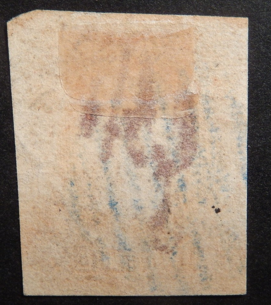 Confederate Scott # 8, Used, Blue Grid Cancel