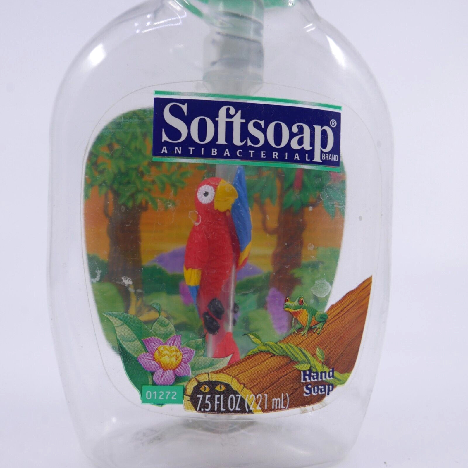 Vintage SoftSoap Hand Soap Dispenser W/ Red Parrot - Empty