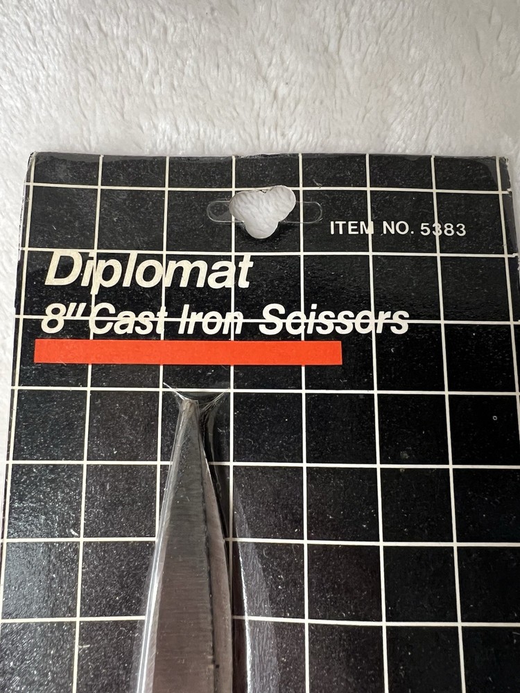 Vintage Diplomat 8” Cast Iron Scissors