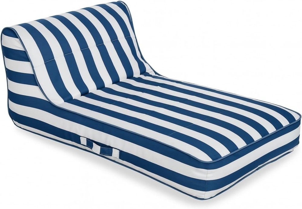 Blue Pool Float Lounger Recliner Large Water float Relaxing Sunbathing