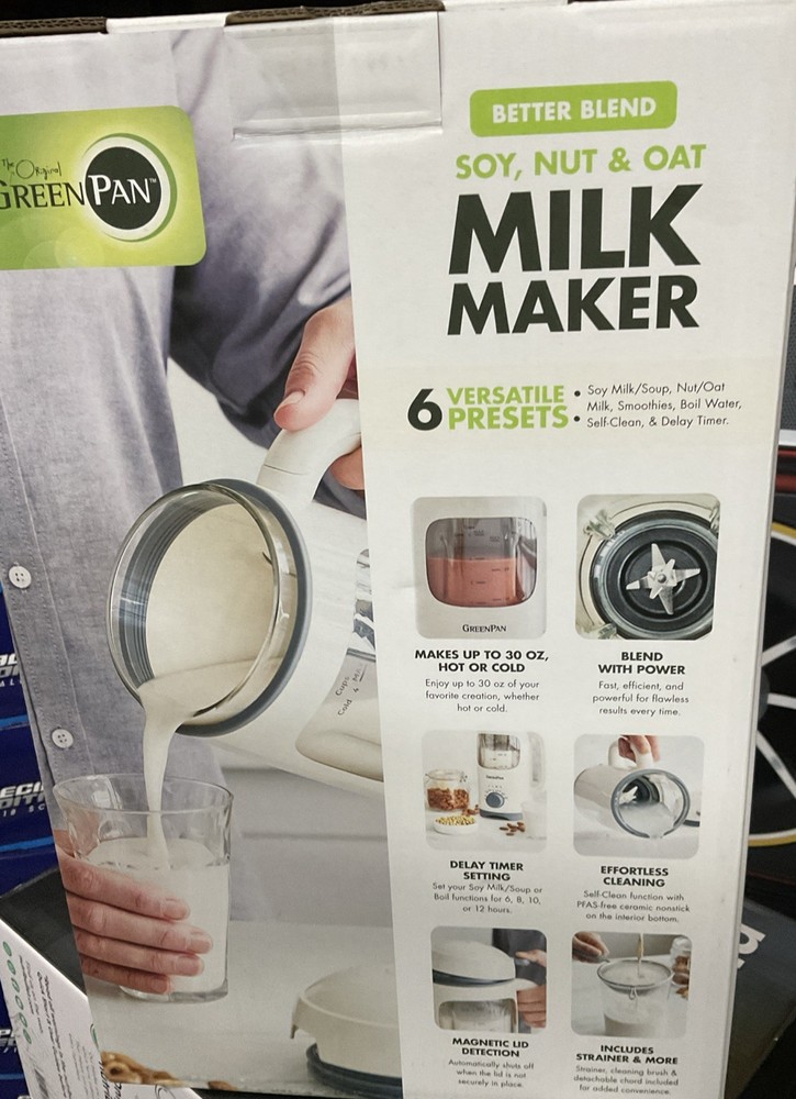 ⚡️GreenPan Better Blend Soy, Nut & Oat Milk Maker Multipurpose Blend & Heat