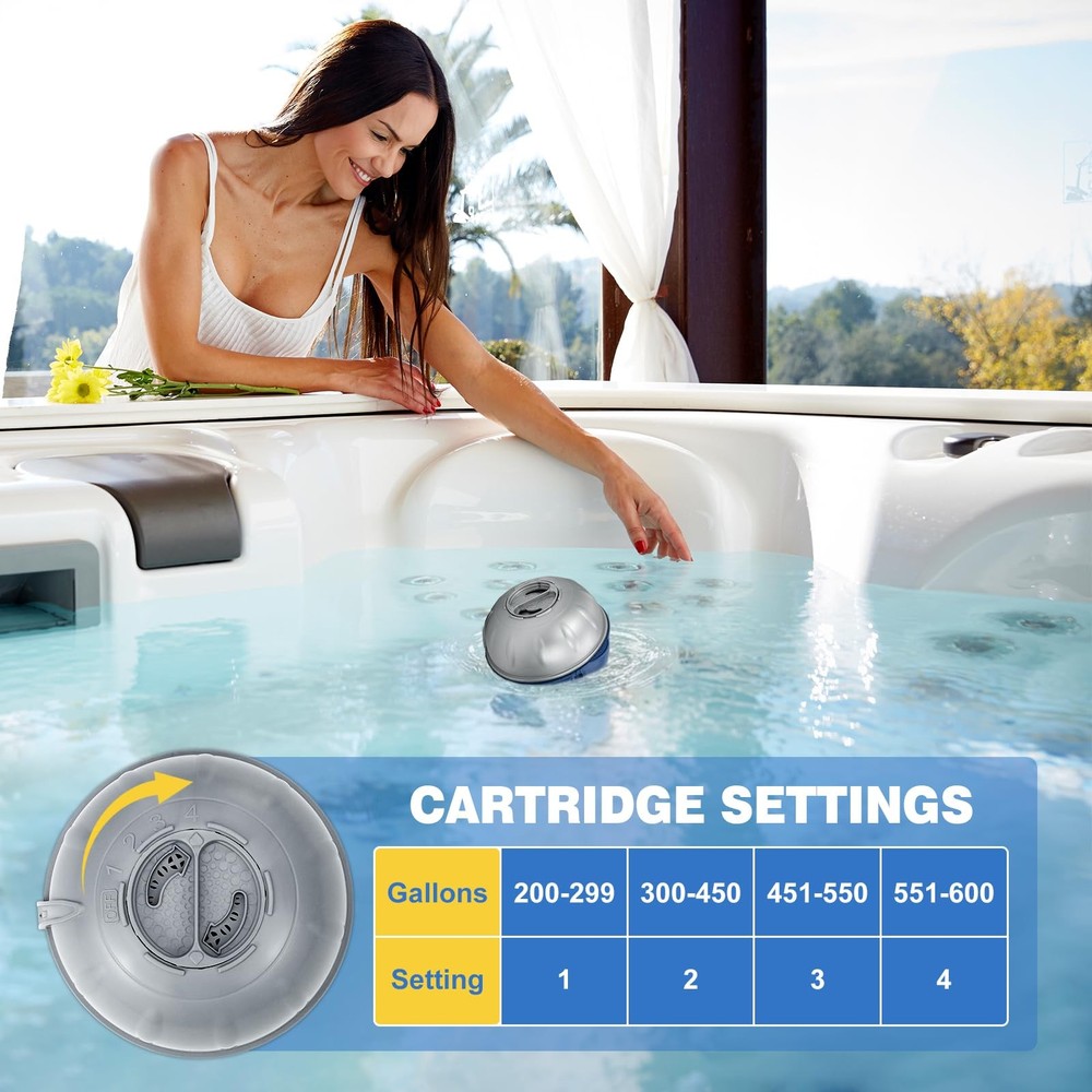 Hot Tub Replacement Cartridge Compatible with Frog Ease Floating silver
