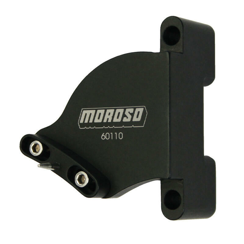 Moroso Engine Timing Pointer 60110; Billet Timing Pointer 6.750" Black for SBC