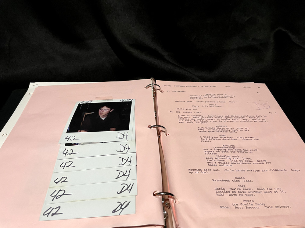 Northern Exposure Script with Cast Polaroids - Blood Ties