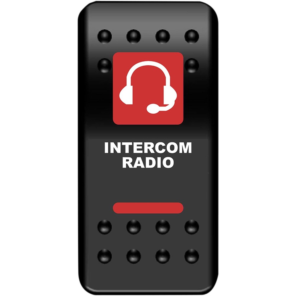 Moose Offroad Rocker Switch - Intercom - Red 2106-0485