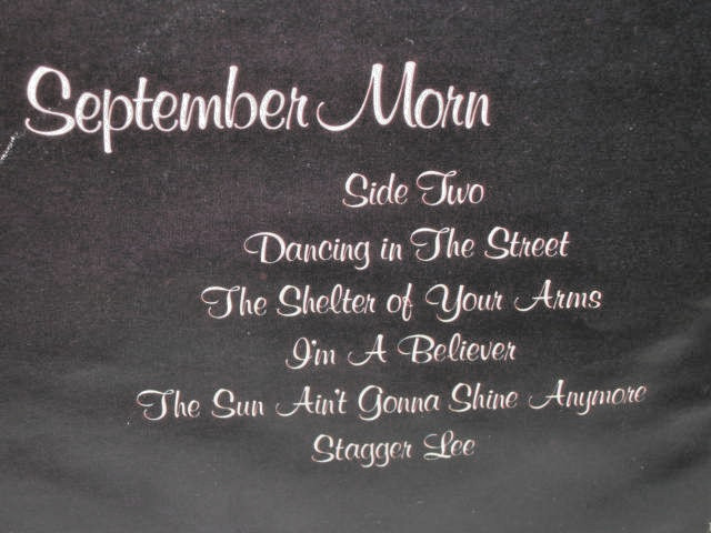 NEIL DIAMOND-SIGNED- "SEPTEMBER MORN" LP VINYL- AUTHENTICATED HOLOGRAM AND CERT