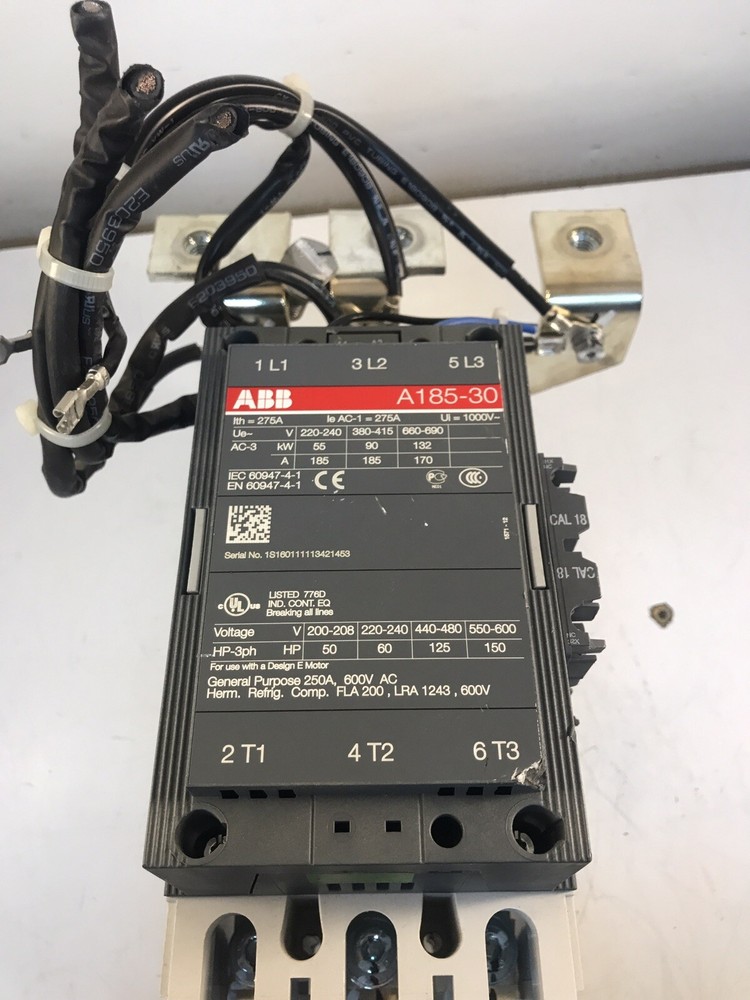 ABB A185-30 Contactor Motor With Mounting Brackets See Description