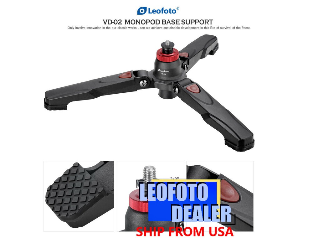 Leofoto VD-02 Monopod Support Base