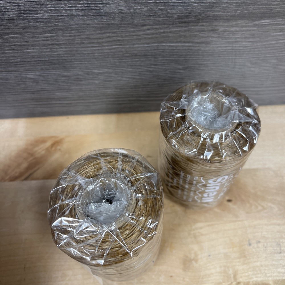 2 Pack Artificial Sinew For Sewing Wrapping Or beading 8oz Each New