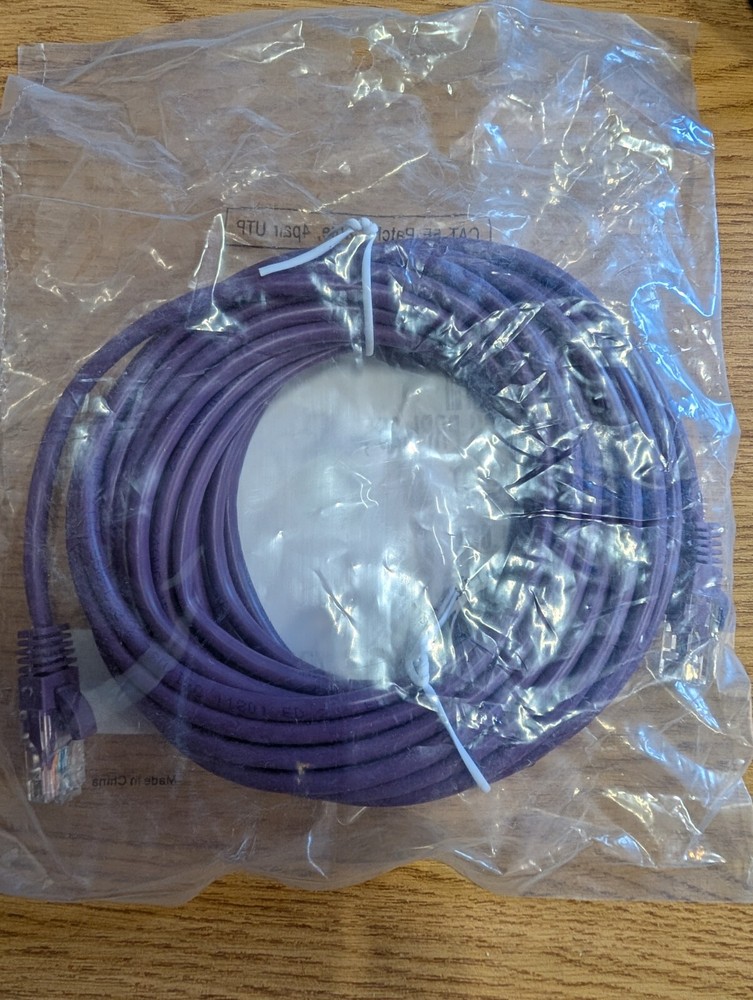 Lynn Electronics - ECAT5-4PR-25-PUB 25FT Purple CAT5E