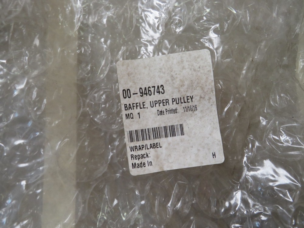 hobart 946743 BAFFLE, UPPER PULLEY ASSY