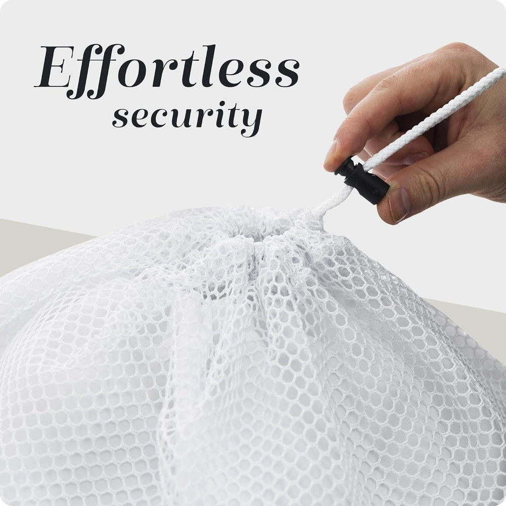 Mesh XL Laundry Bag - Durable, Machine Washable with Secure Drawstring Closure -