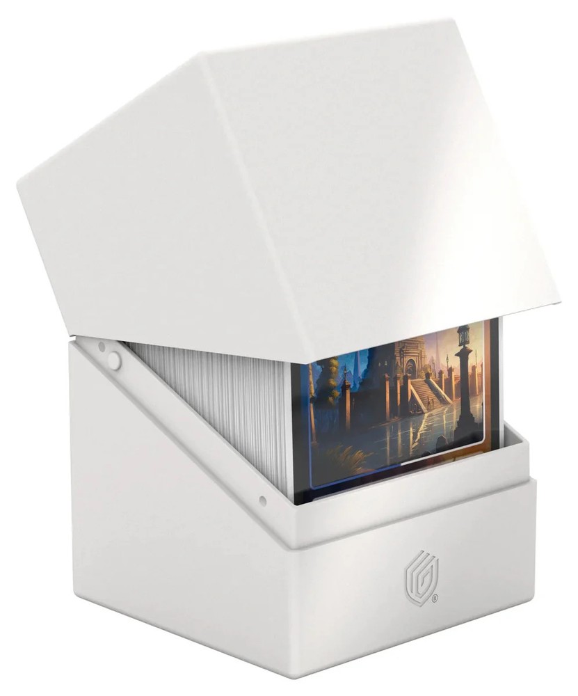 Boulder 100 Solid Deck Box - White