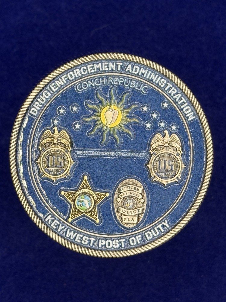 🔥 Sought After - Key West DEA Law Enforcement Challenge Coin