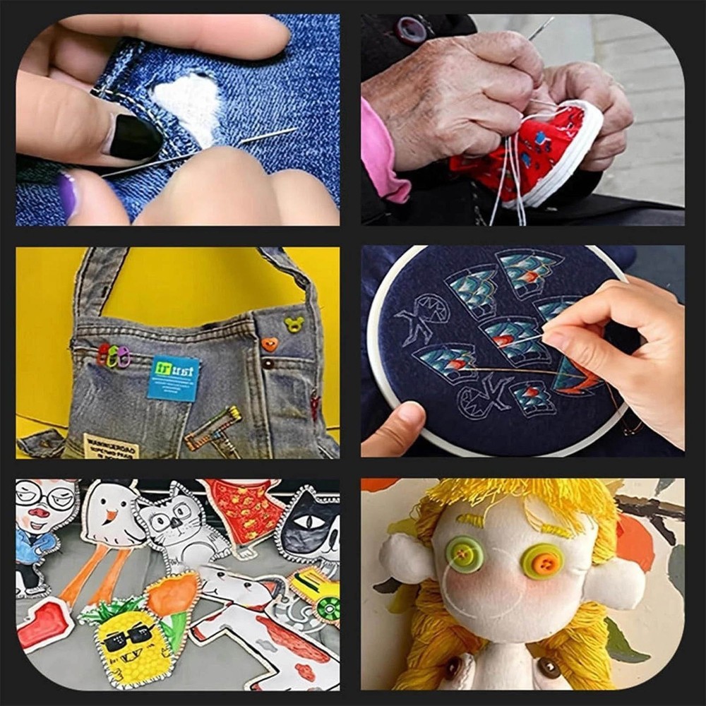 For Travel 36 Piece Sewing Set Needle and Thread Tools Portable Sewing Kit