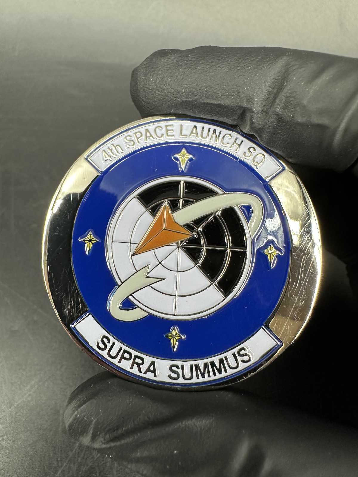 Rare Air force 4th Space Launch Squadron SQ Supra Summus Challenge Coin