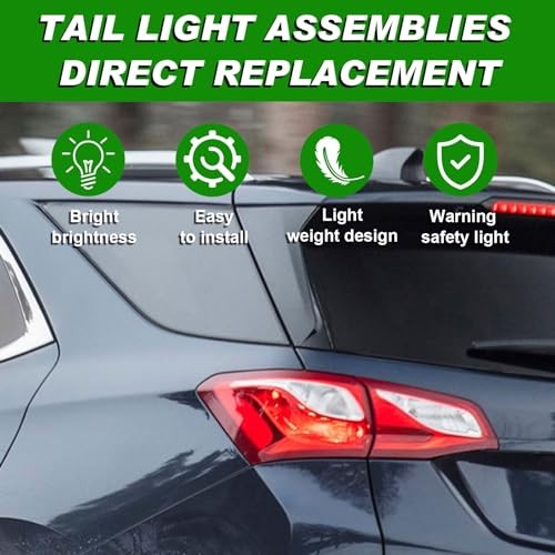 Tail Light Assembly Compatible with Chevy Equinox 2018 2019 2020 Left Left Side