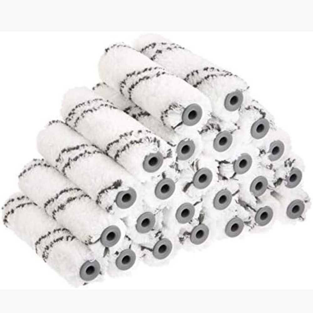 Microfiber Paint Roller Covers 4in Smooth Finish 24 Pack