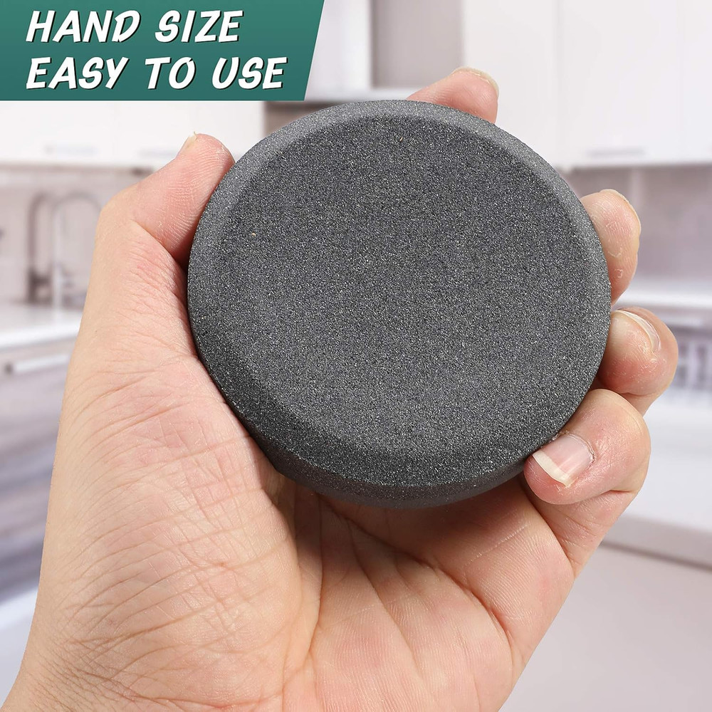 4 Axe Sharpener Tools with Sheath, Multipurpose Axe Sharpener Stone Axe Dual Gri