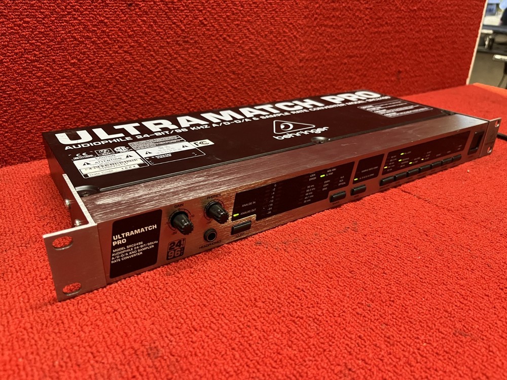 Used Behringer Ultramatch Pro SRC2496 AD/DA Sample Rate Converter Good Condition