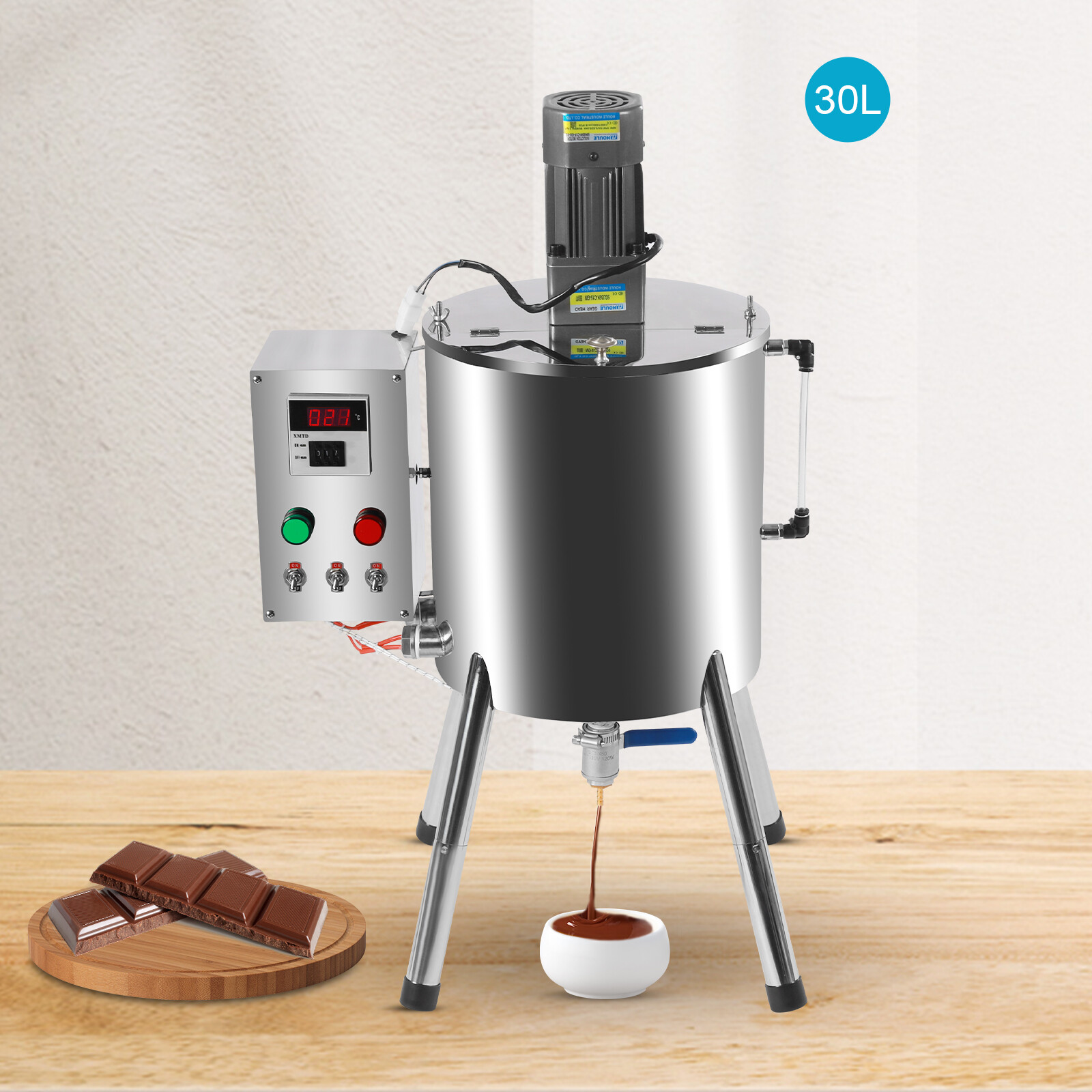 Heating Mixing Filling Machine 30L Stirring Tank Lipstick Paste Filler