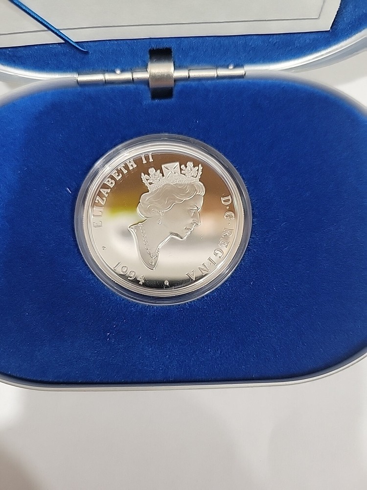 1994 Canada Silver coin The Curtis HS-2L Powered flight In Canada