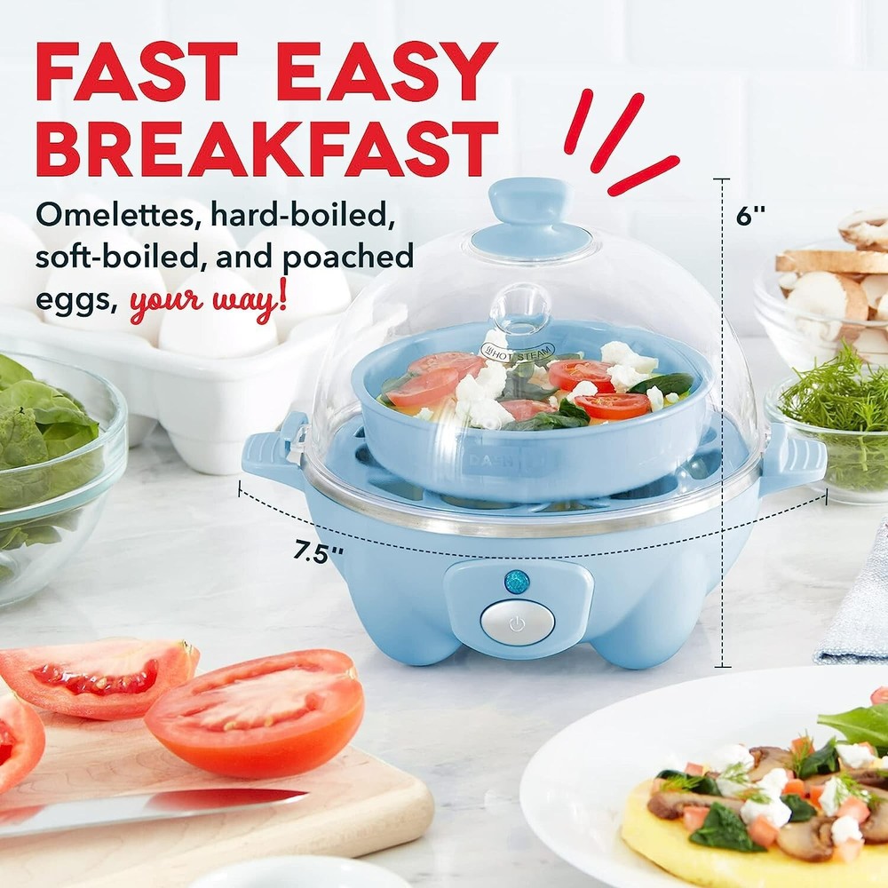 "DASH Rapid Egg Cooker: Cook 6 Eggs, Your Way!"