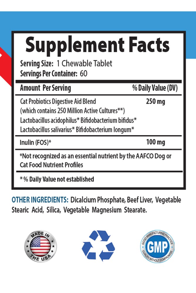 cat digestive aid constipation - CAT PROBIOTICS - cat probiotic chews 2B