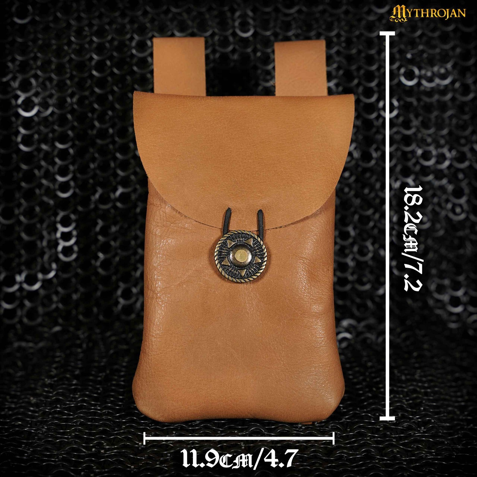 Medieval Belt Bag Handmade Leather Pouch For Renaissance Reenactments Accessory