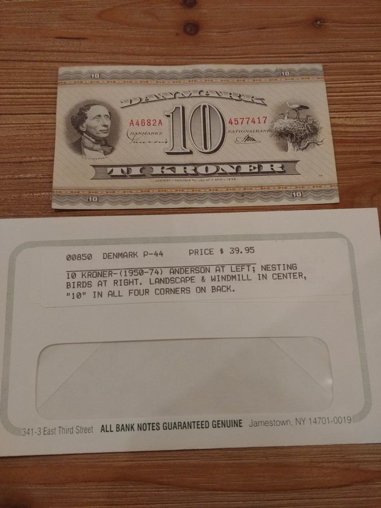 Denmark 10 Kroner 1950-74 P-44