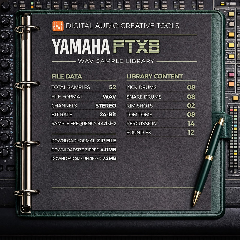Yamaha PTX8 Drum Machine Sample Library