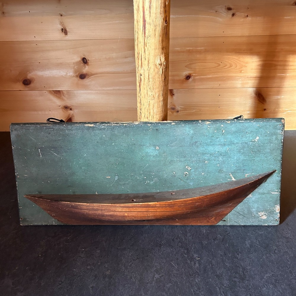 Tancook Whaler Half Hull Builders Model LaHave Nova Scotia w/Documentation