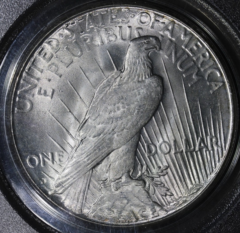 1928-S (MS63 CAC) Peace Silver Dollar $1 PCGS OGH