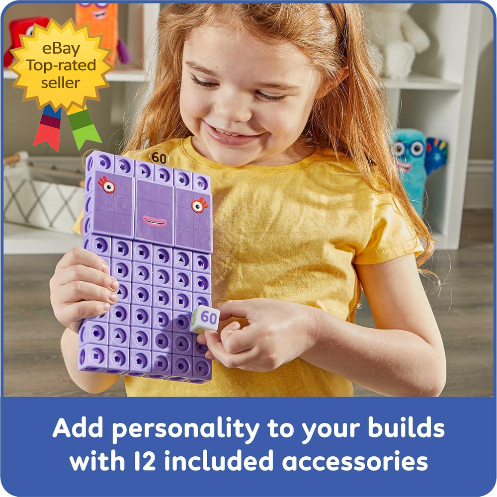 Numberblocks Heroes with Zeroes Mathlink Cubes Activity Set Preschool Learning