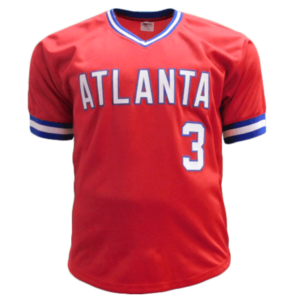 Dale Murphy Autographed Throwback Atlanta Red Jersey (JSA)