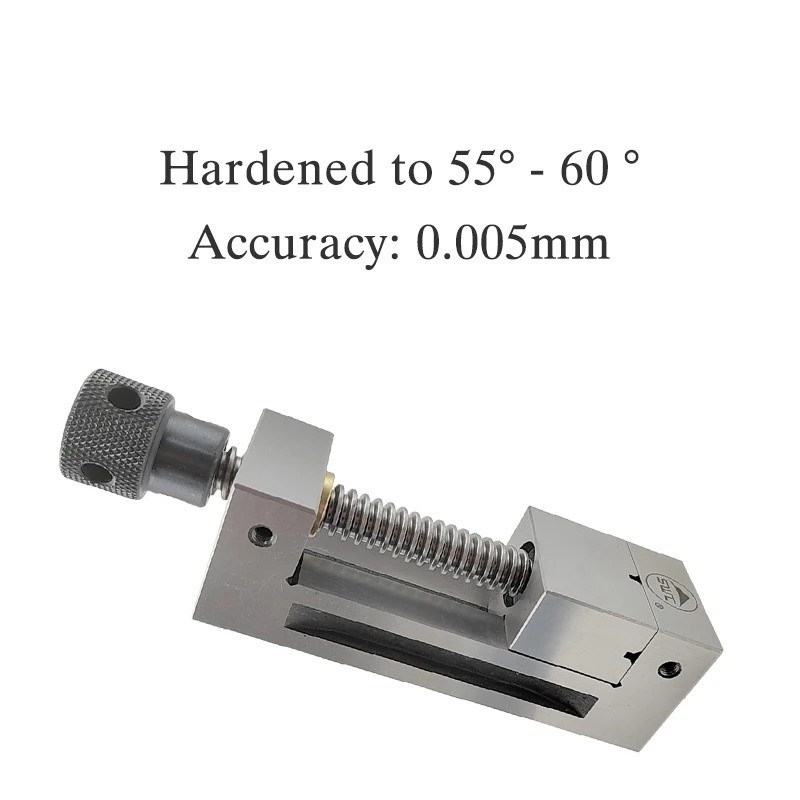 High Precision Mini Vise 1.5in CNC Grinding Bench Hardened Surfaces Accurate
