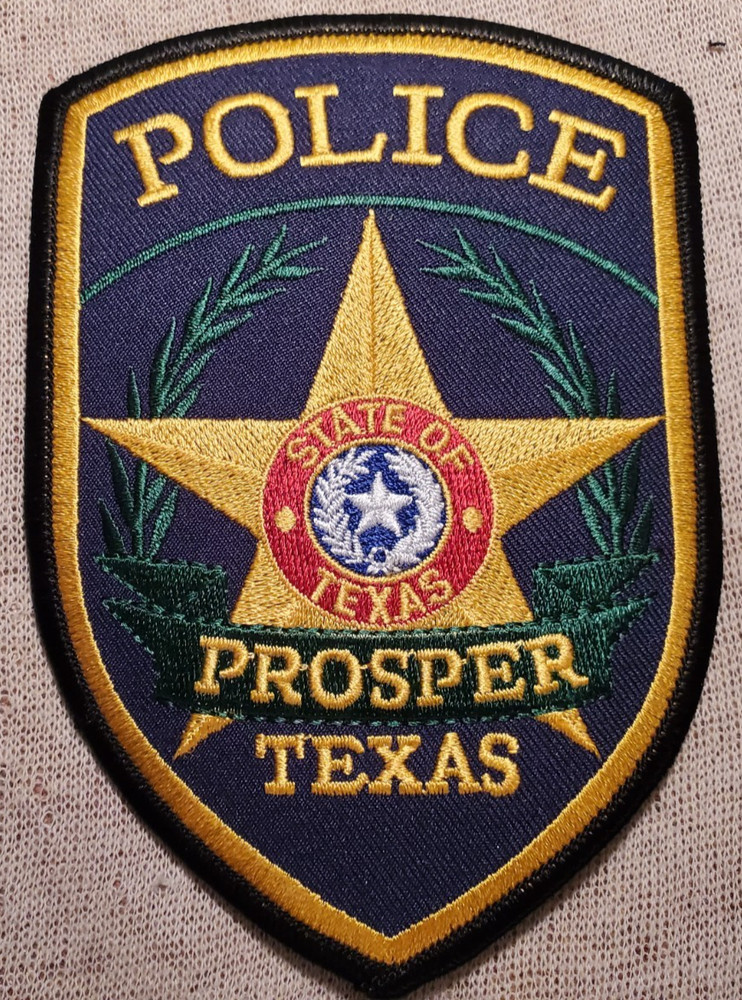 TX Prosper Texas Police Shoulder Patch