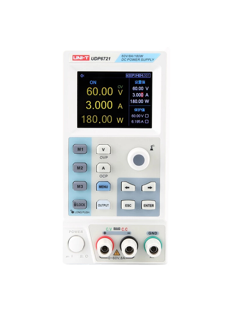 UNI-T Programmable DC Power Supply 60V/5A/8A Power ratio 3.0/SCPI/RS232/Software
