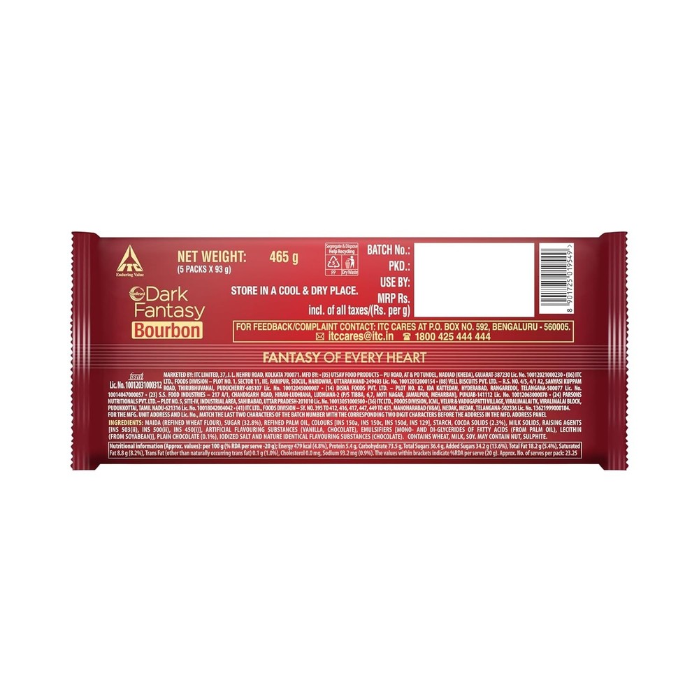 Sunfeast Dark Fantasy Bourbon Biscuits 450gm
