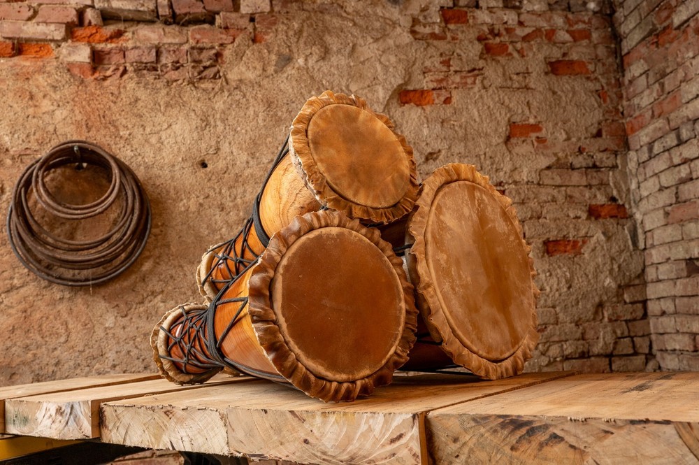 Afro-Cuban Batá drums set